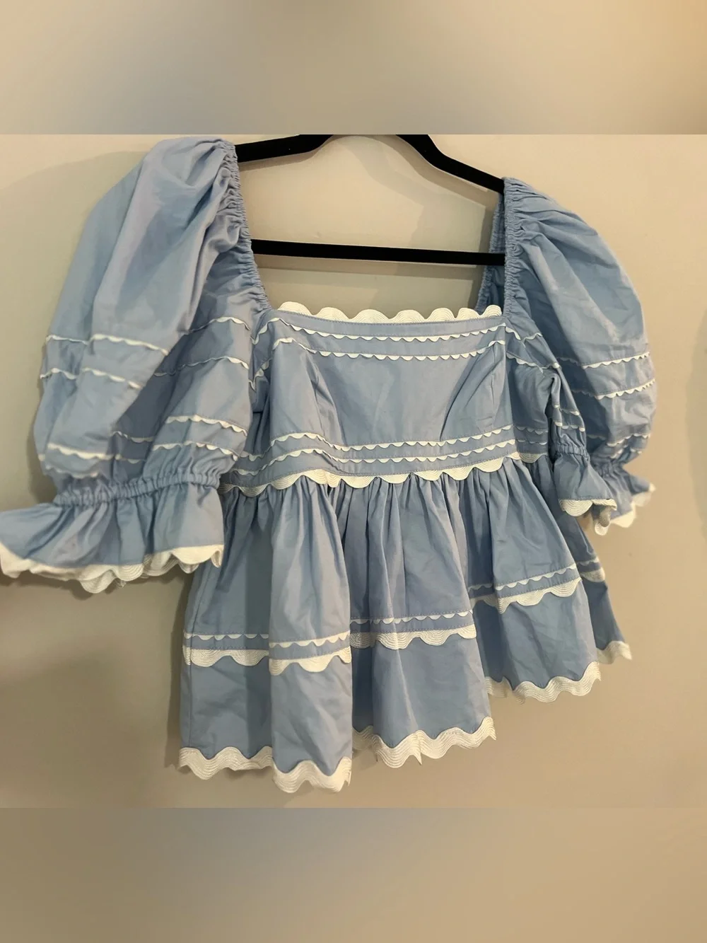 NWT Sofie the label cropped babydoll top size small - Picture 4 of 10